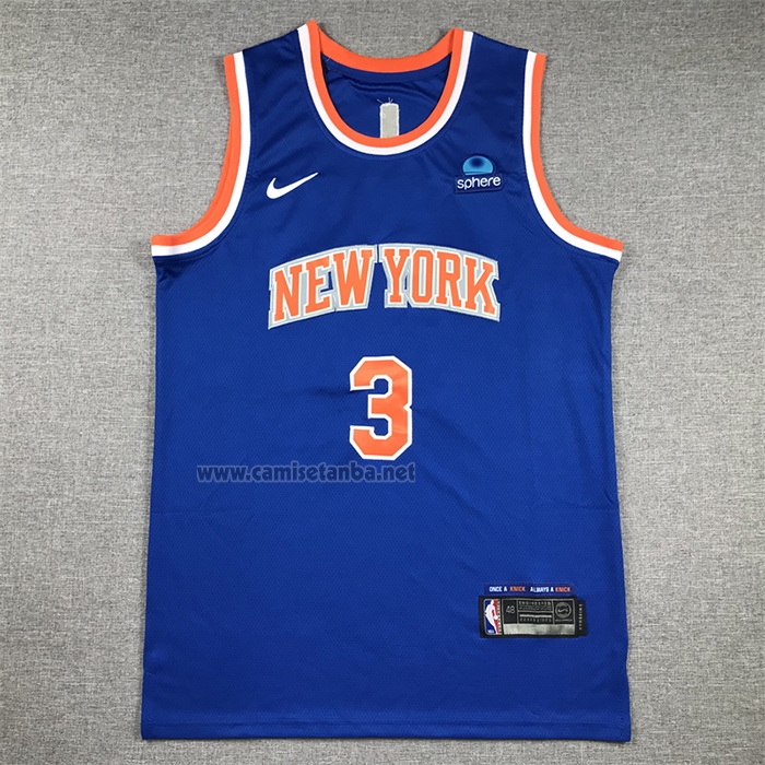 Camiseta New York Knicks Josh Hart #3 Icon Azul